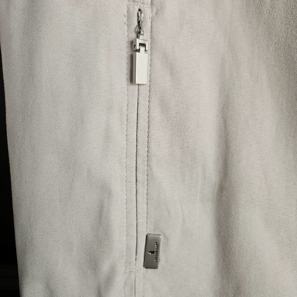 London Fog Womens Lined Microfiber Sueded Zip Front Rain Jacket Sz Medium - Picture 4 of 12